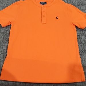 Polo Ralph Lauren Boys Orange Collar Less Polo